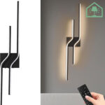 Modern Rechargeable LED Wall Sconce – 31.5" Wireless, Dimmable Light with Remote